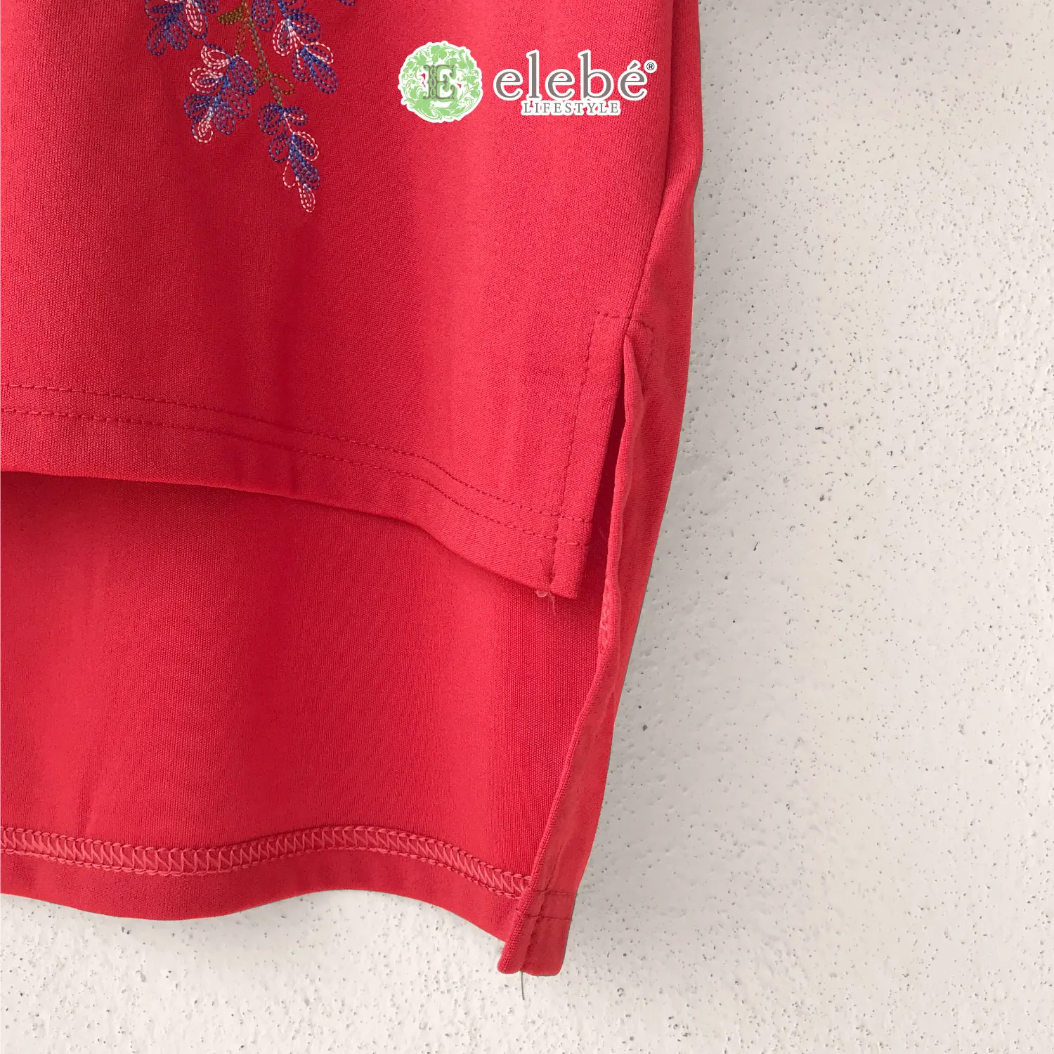 Простота в носке женские рубашки свободного размера оптовая продажа красная блузка дизайн премиум-класса бесжелезная из Малайзии