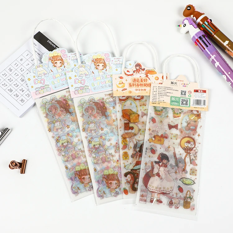 Hengyao Stationery Gift Custom Cute Cartoon Design Planner Sticker