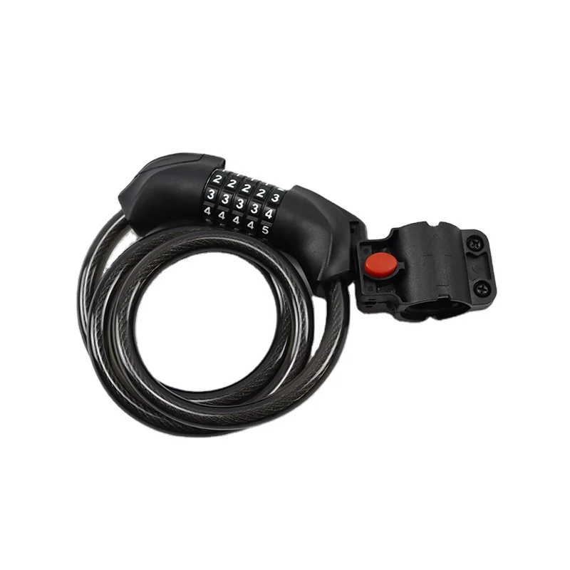 EU stock Bicycle Lock Combination Password Cycling Security Bicycle Cable Chain Lock Anti-Theft Bicycle Bike Lock