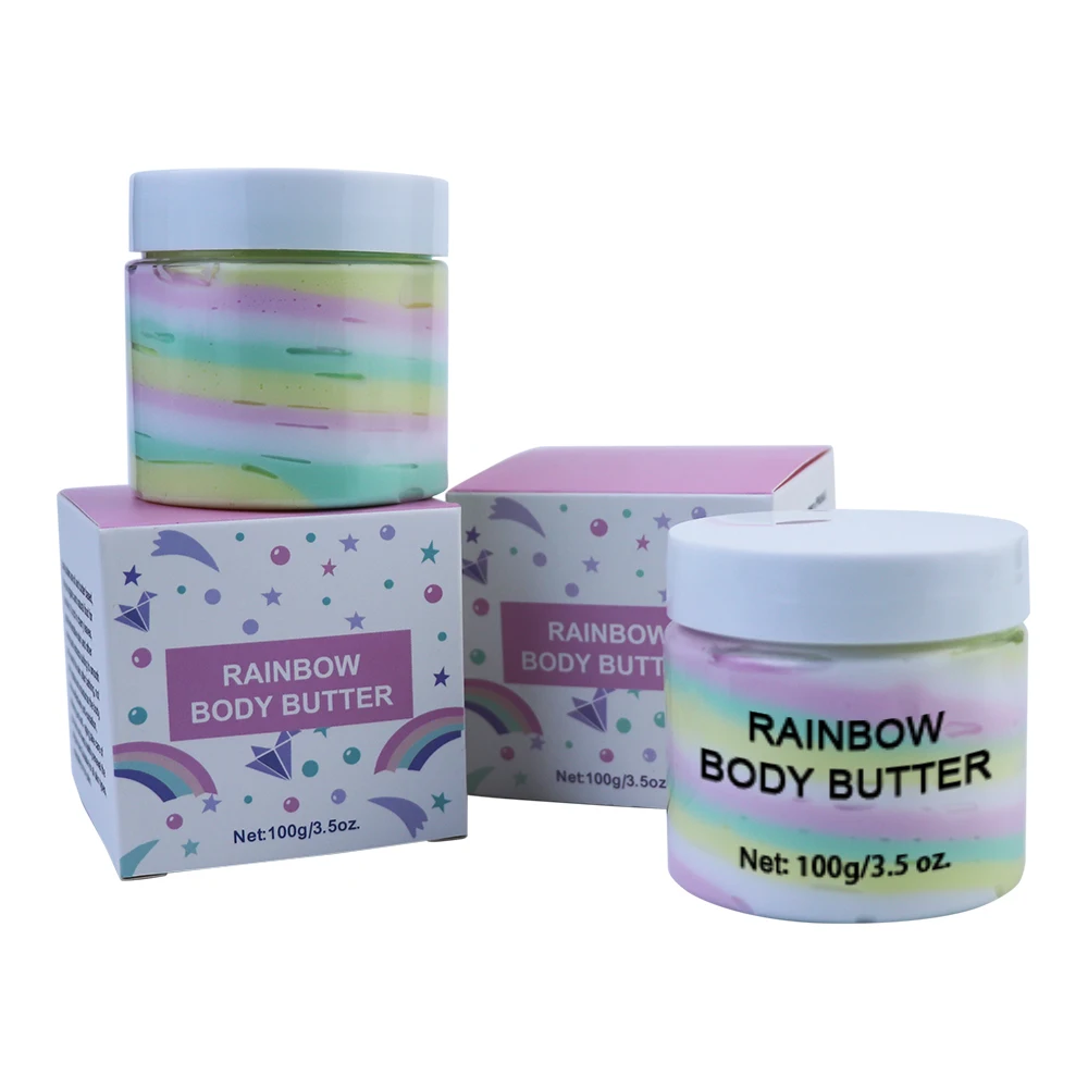 Skin Care Organic Moisturizing Rainbow Coconut Whitening Shea Butter Body Cream