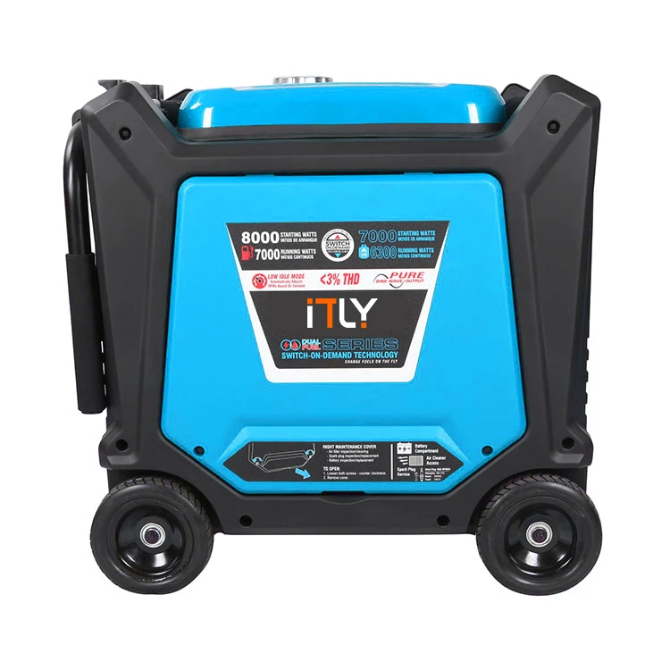 Ewell 7KW Digital Invertersuper  Inverter Generator with Handle and Wheels gasoline generator