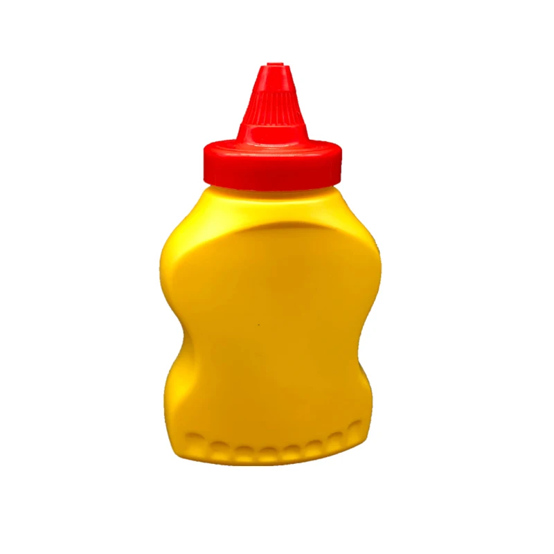 200ml Flip Top Lid Squeeze Bottle Plastic Sauce Honey Ketchup Bottle with Spout Nozzle