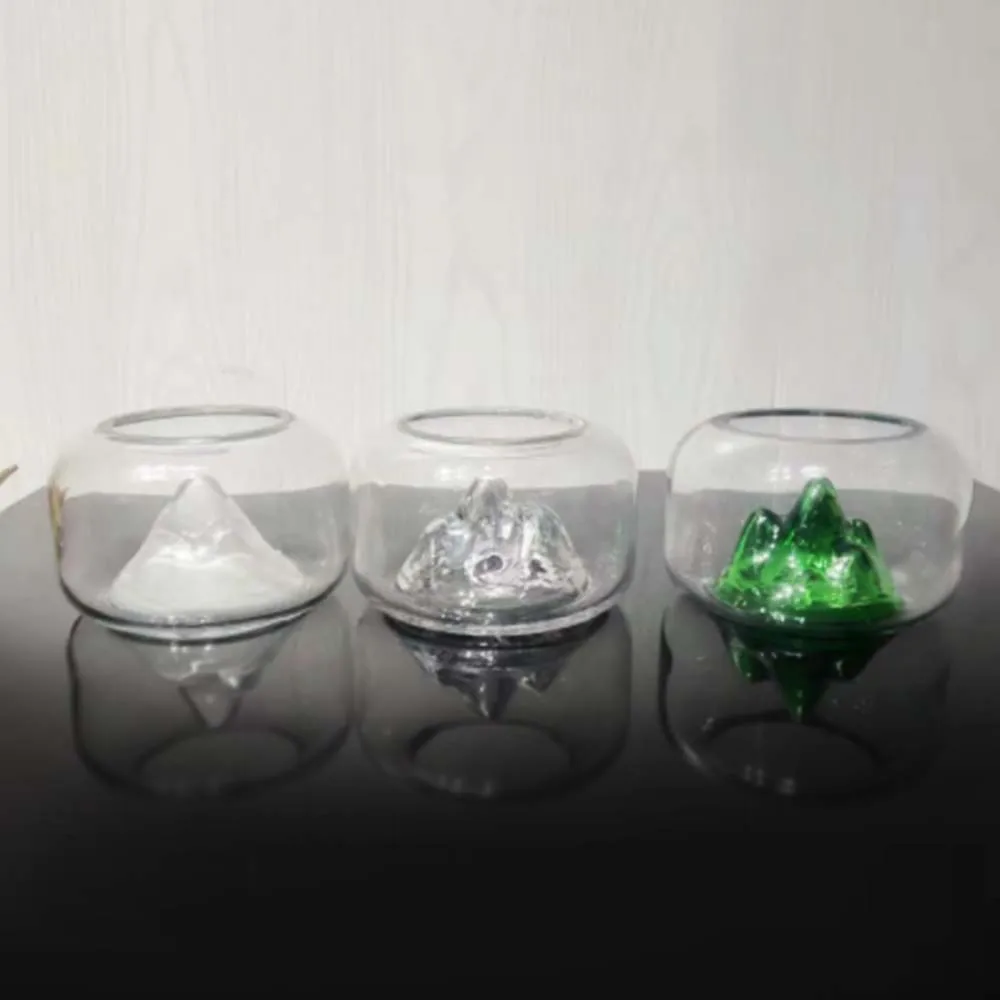 Wholesale Aquarium Creative Glass Circle Decoration Turtle Mini Fish Tank Tabletop Decoration