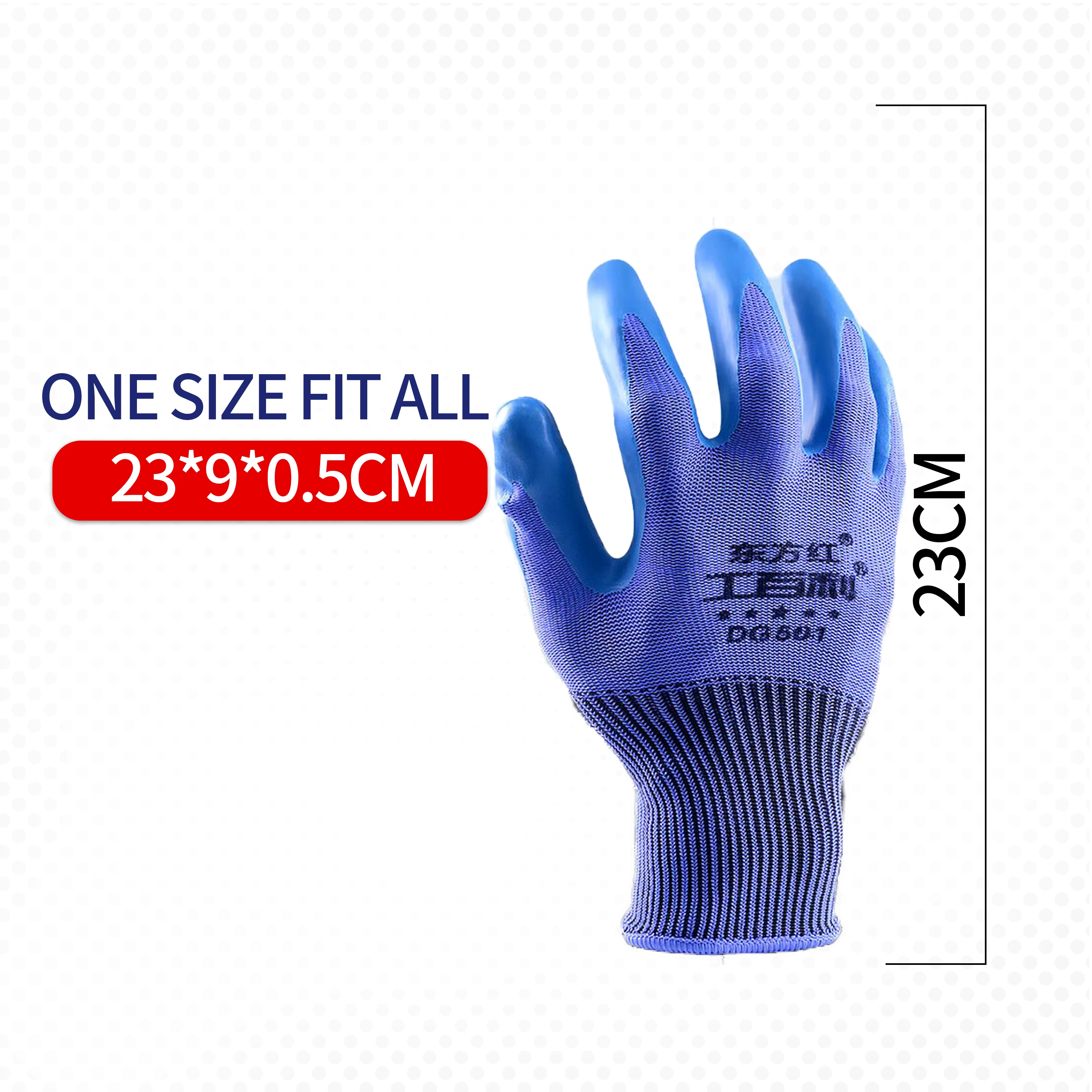 Latex Crinkle Coated Labor Protective  Construction Industrial Safety Work Gloves