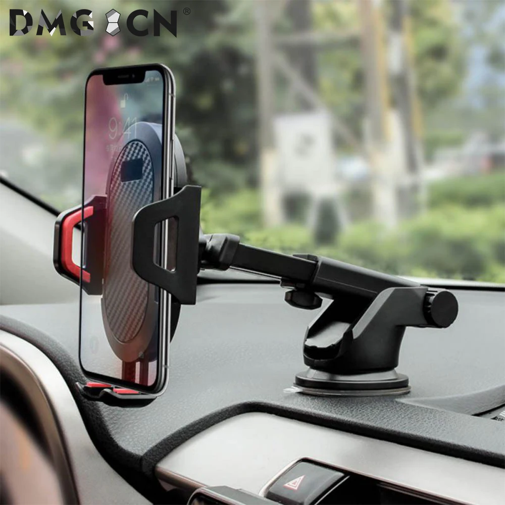 NEW Upgrade Car Phone Holder Windshield Mount Holder 360 Rotate 4-7 inches Suction Cup Car Mobile Phone Holder