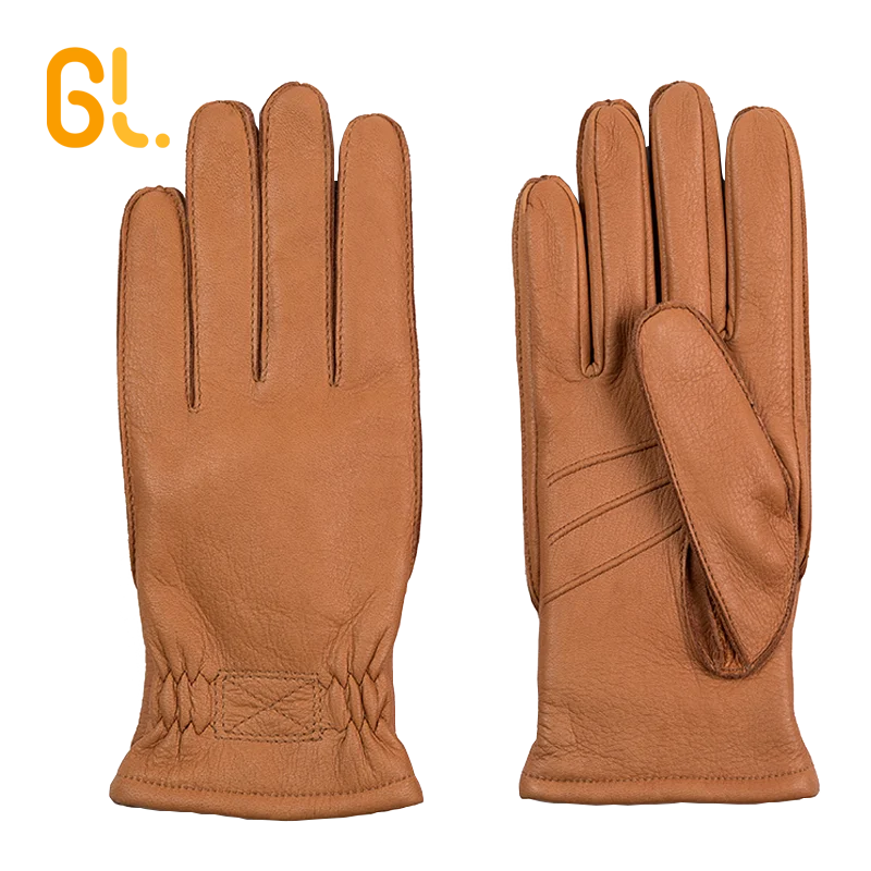 BW455 мужские зимние ежедневного ношения Верховая езда шерсть палец для мотоцикла, совместимые с сенсорным экраном из оленьей кожи перчатки