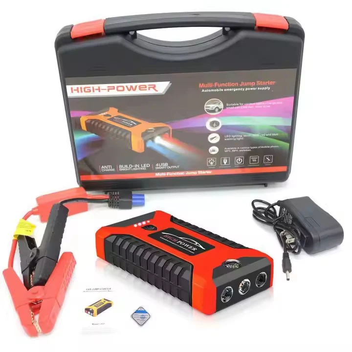 Portable Car Emergency Boosters Power Pack Jump Starters & Air Compressors Emergency Light Jump Starter Power Bank