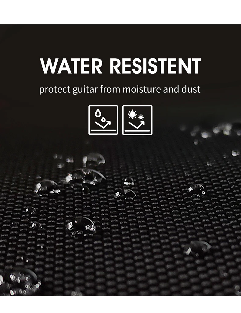 Oxford 40 inch 41 inch custom waterproof backpack guitar bag acoustic foam padded guitar case western guitar gig bag
