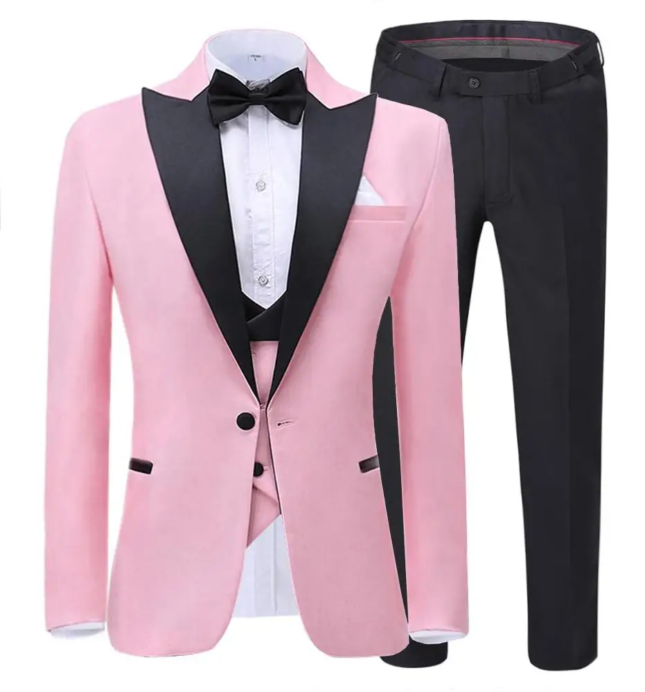 
Center Vent Business butler tailcoat tuxedo formal suit for women type suit overalls full man (Blazer+vest+Pants) 