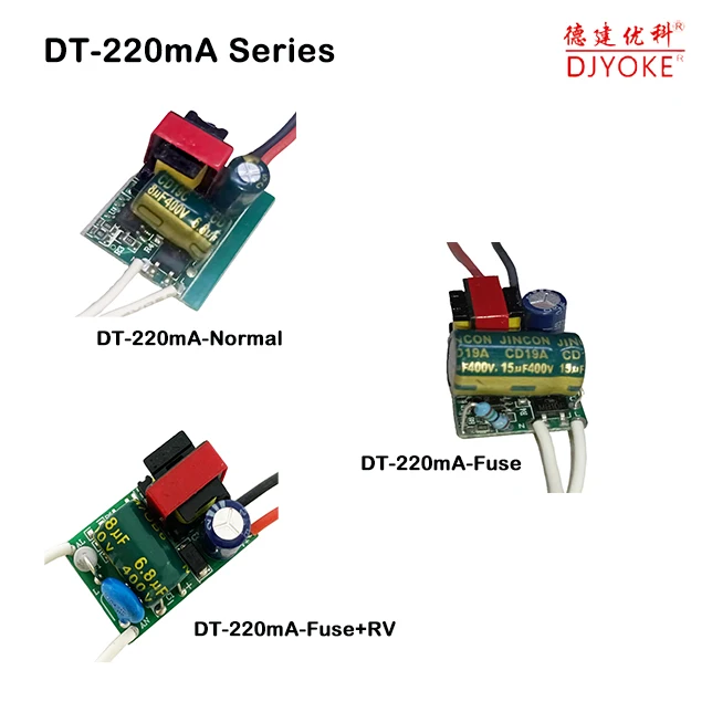 Неизолированный Ac85-265V dc27-85V Серии 220 мА 8-18 Вт