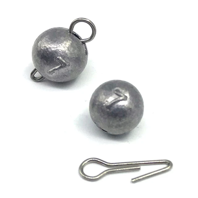 Wholesale 3g/5g/7g/10g/12g/14g high quality Peche Round Fishing Sinkers Lead Weights Lead Head Fishing Jigs Hooks