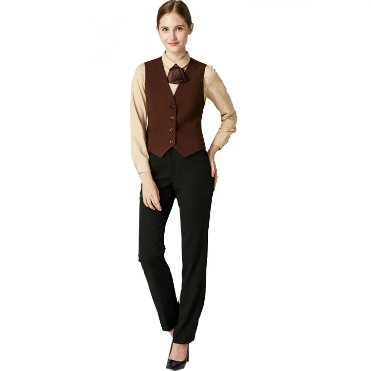 New Design Receptionist Hotel Uniform for Front Desk Staff