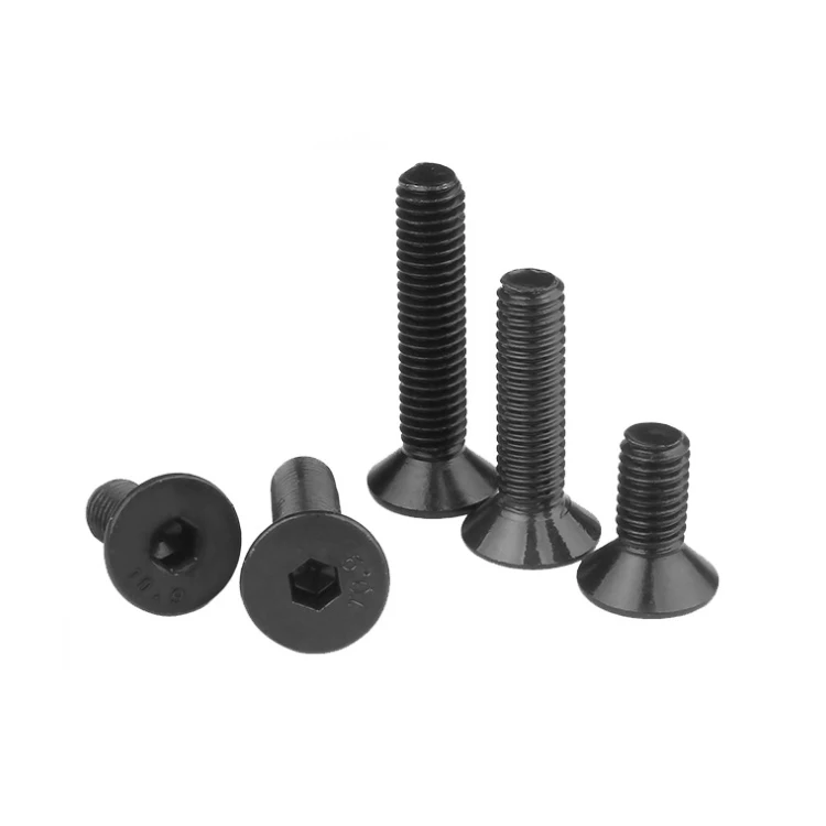 Customized 10.9 Grade High Strength Carbon Steel DIN7991 M3- M16 Countersunk Head Hexagon Socket Bolts Allen CSK bolts