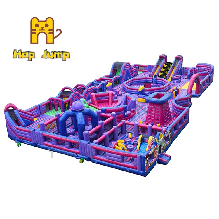 2023 Playgrounds Big PP Trampolines Park Mat With Zorbing Balls