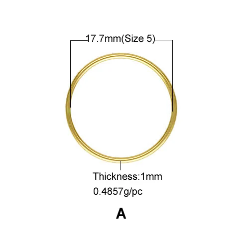 Beadsnice 14K Gold Jewelry Women Stacking Ring Stackable Thin Gold Ring