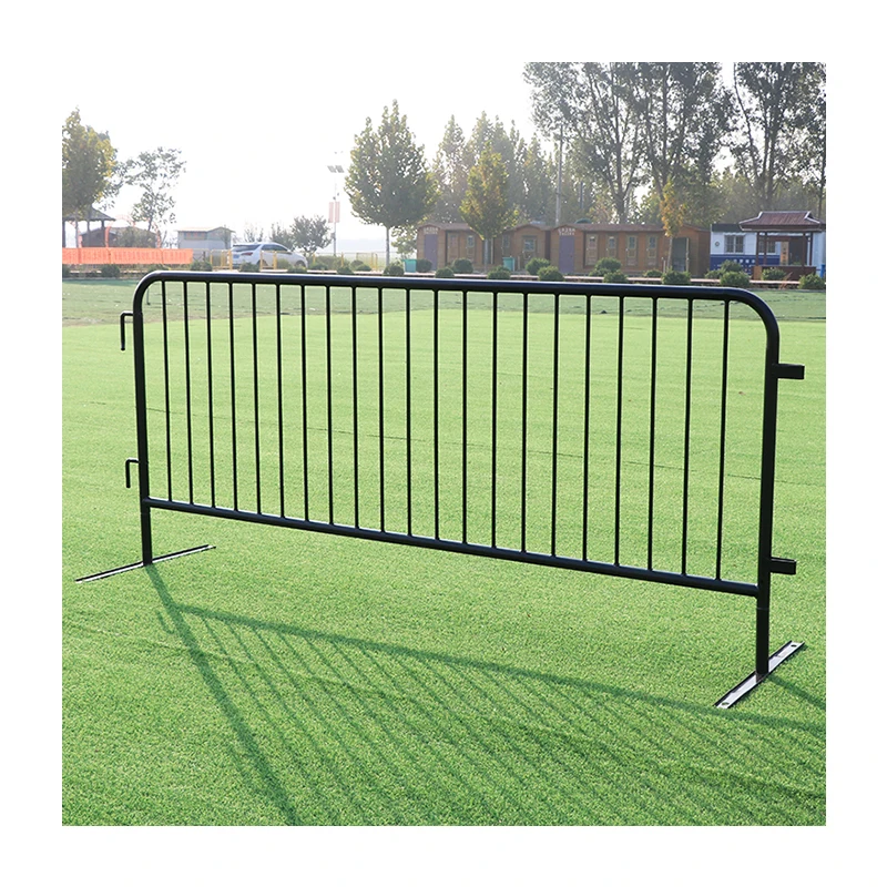 Flat Removable Feet Metal Barriers  2500 x 1100 mm interlock able Inner pipe 22 x 1.5 mm welded galvanized
