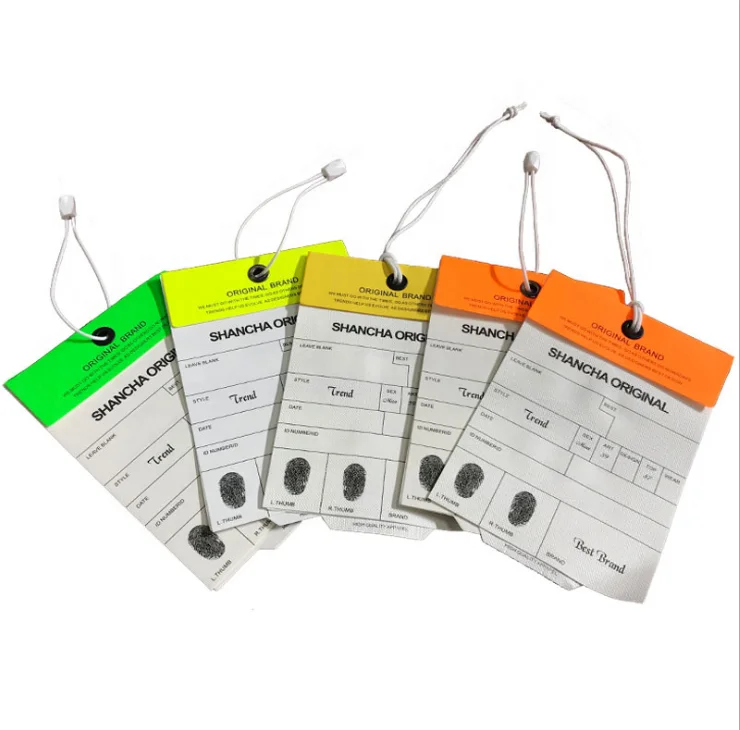 DP131New Style Custom High Quality Color Label Special Paper Clothing Hang теги