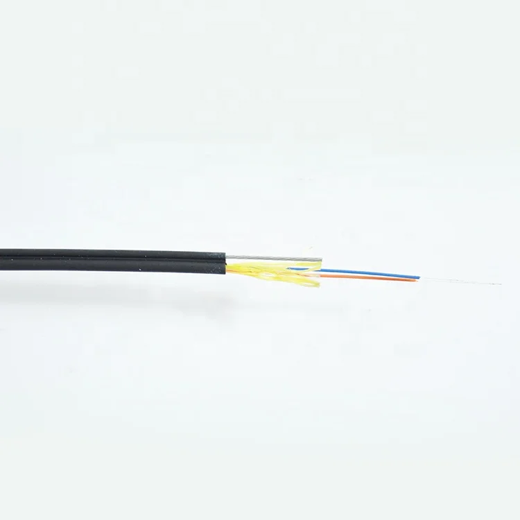 HUAMAI Fiberhome Outdoor FTTH Optical Fiber Drop Cable G652D G657A1 1 Core Single Mode SM 100m and 2km Lengths with Messenr
