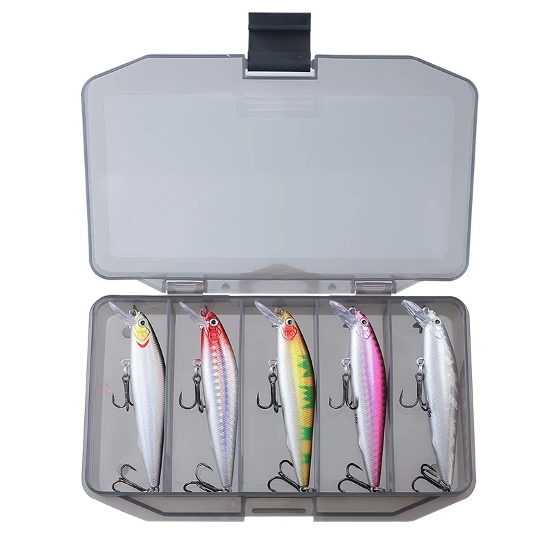 9cm 10g 5pcs/box Minnow Hard Fishing Lure Set 5 Colors Bionic Mino Hard Fishing Baits Set Wholesale Fishing Lures Set