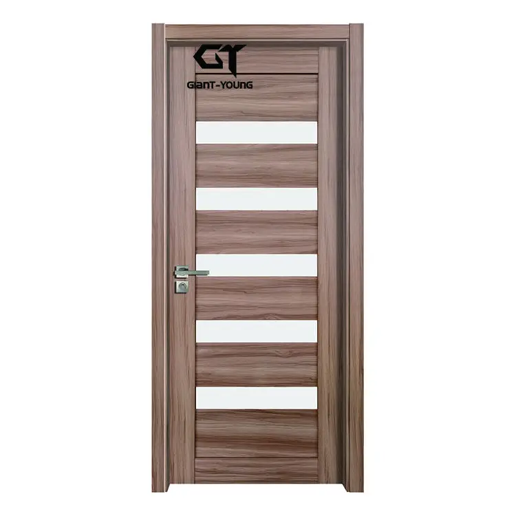 European series China factory PVC interior door apartment house room paint-free PVC MDF bathroom door