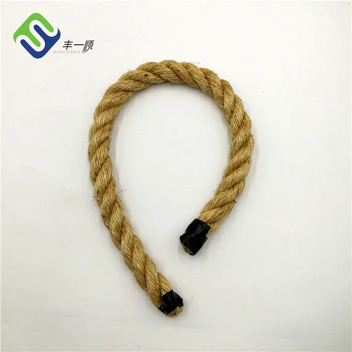 Hemp Synthetic Sisal Fiber 3 Strand Twisted Sisal Cord Sisal Rope 10mm