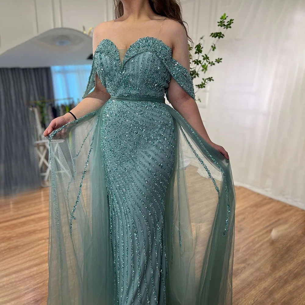 Nude Sweetheart Off Shoulder Split Open Evening Dresses Serene Hill LA71728 Overskirt Party Ball Gowns For Women 2023
