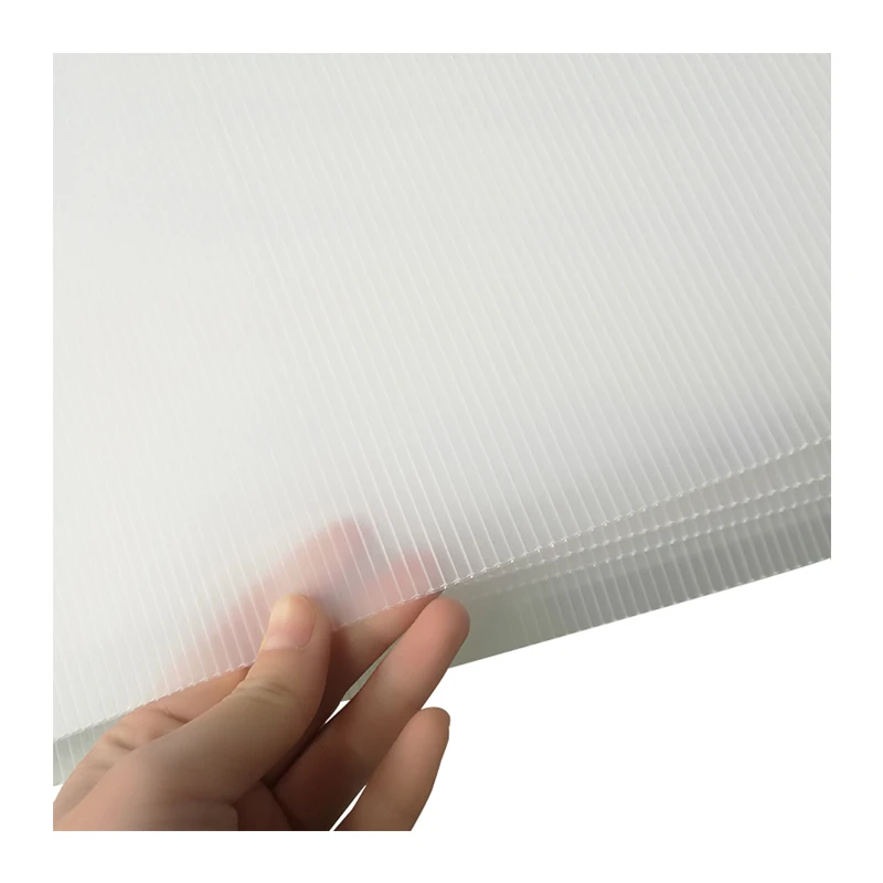 Transparent coroplast corrugated plastic sheet for templating