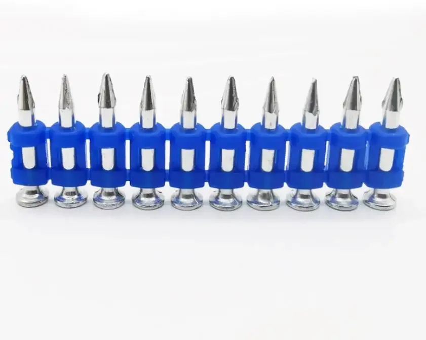 Mechanical galvanized concrete nails for Toua nailer 13-38mm HC6 drive pins for the concrete wall