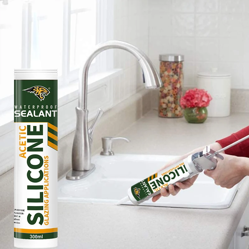 glass sealant glue waterproof clear acetic GP silicone sealant for window