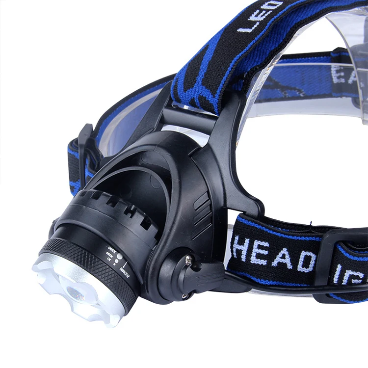 Наружный водонепроницаемый перезаряжаемый светодиодный фонарик T6 с USB, 3 режима, головные фонари 18650, литиевые фонари для рыбалки