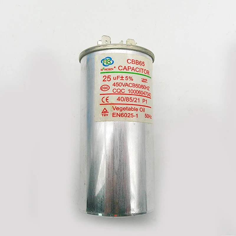2 Pins 3 Pins CBB65 370V 450V 20uF 30uF 40uF 50uF +5uf Air Conditioner Capacitor