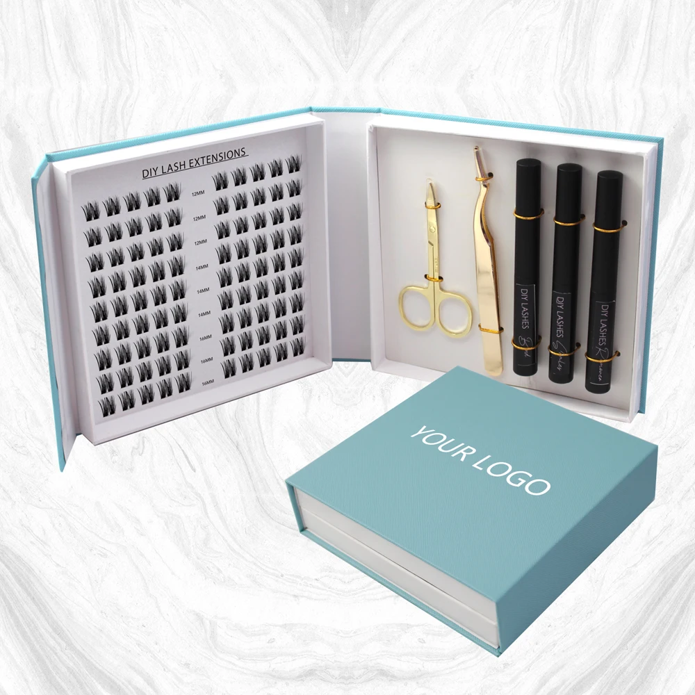 Manufacturers Super Hot DIY eyelash extension pre cut newest diy eyelash extension glue bonded diy