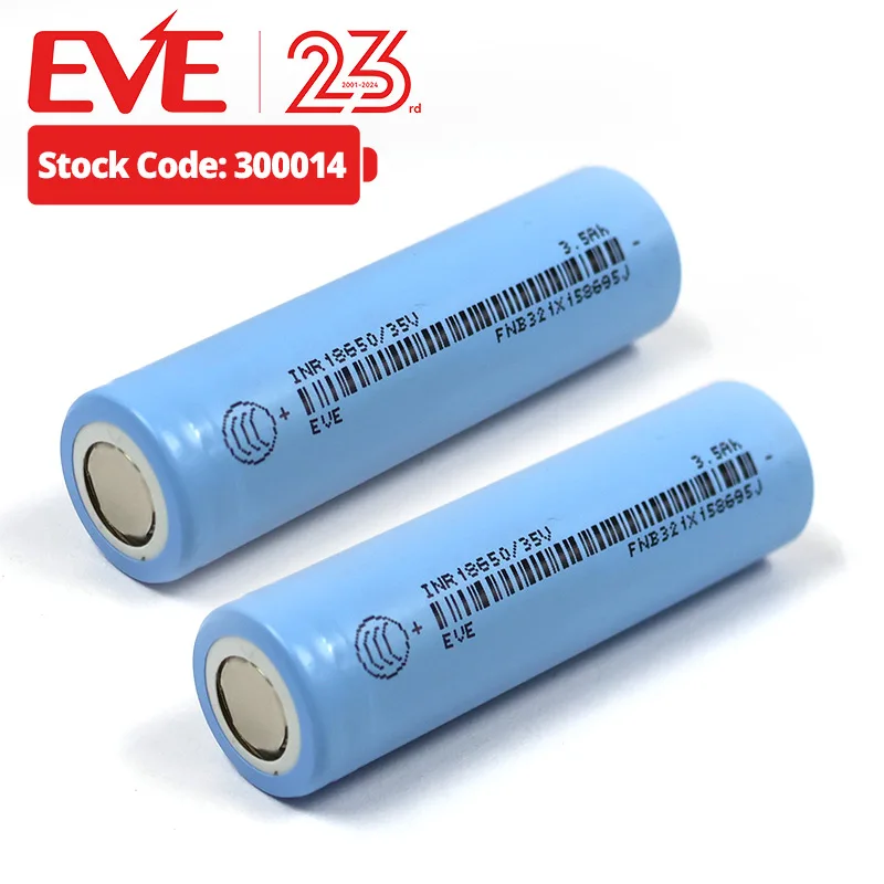 EVE 35V 3500Mah 18650 battery 3.7v 2000mah 18650 mah 3000 battery 18650 for power bank case