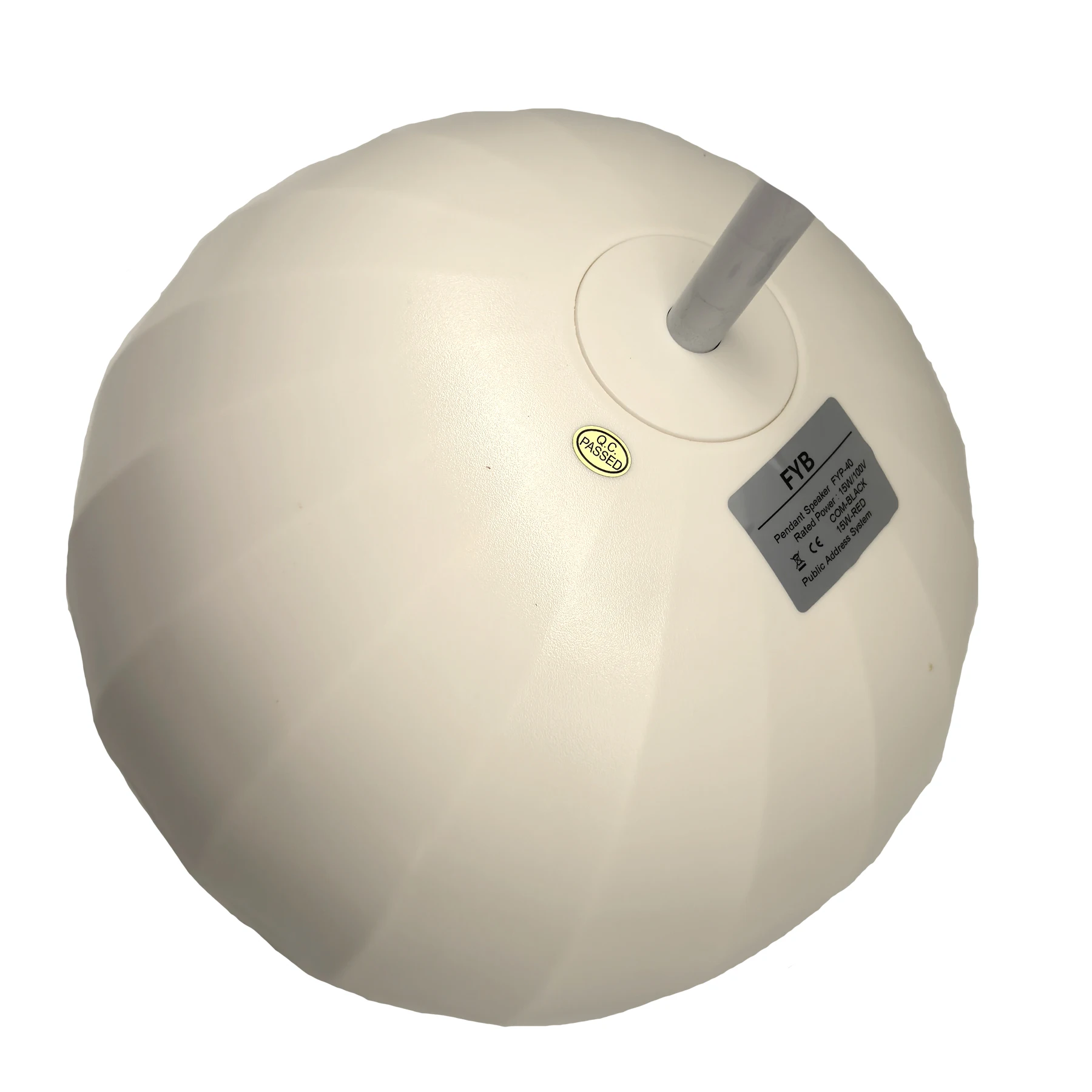 FYB High End Pendant PA Pendent Speaker Economic Hanging Speaker on ceiling for background music White and Black