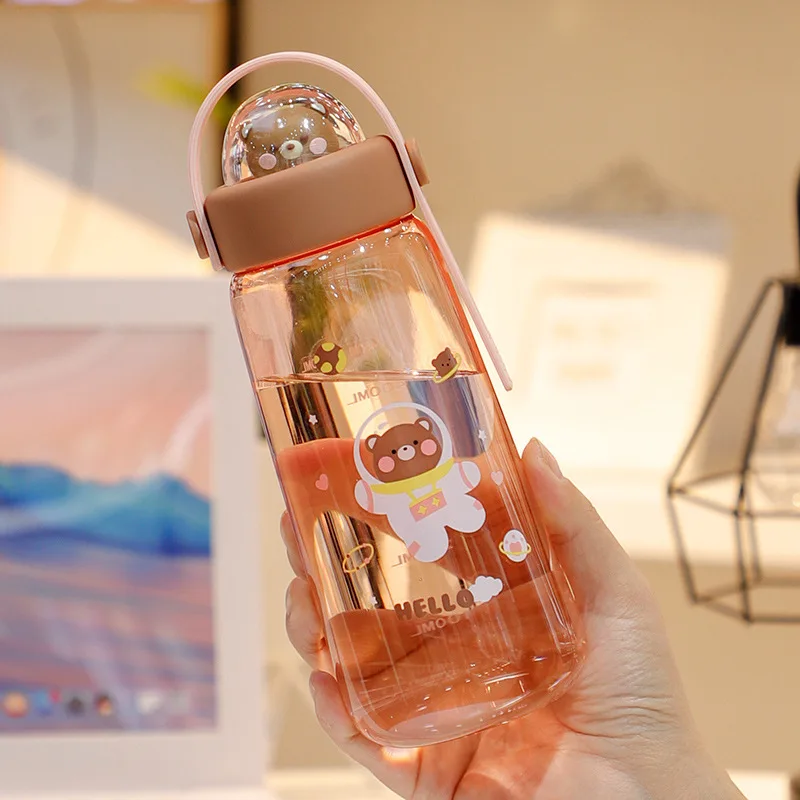 OEM welcome tritan kids plastic cartoon student drinking water bottle plastic sport water bottle