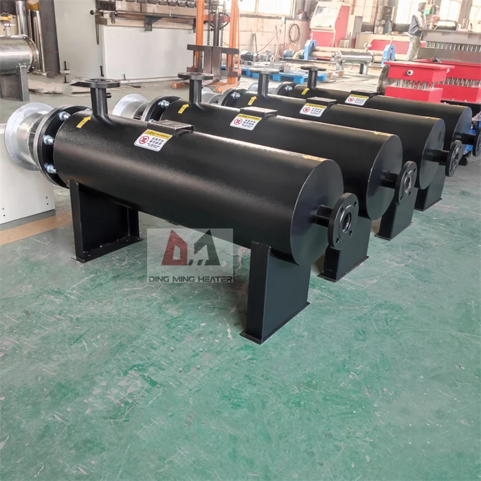 Industrial Horizontal High Temperature Electric Pipeline Circulation Heater For Air Gas Water Or Heavy Oil