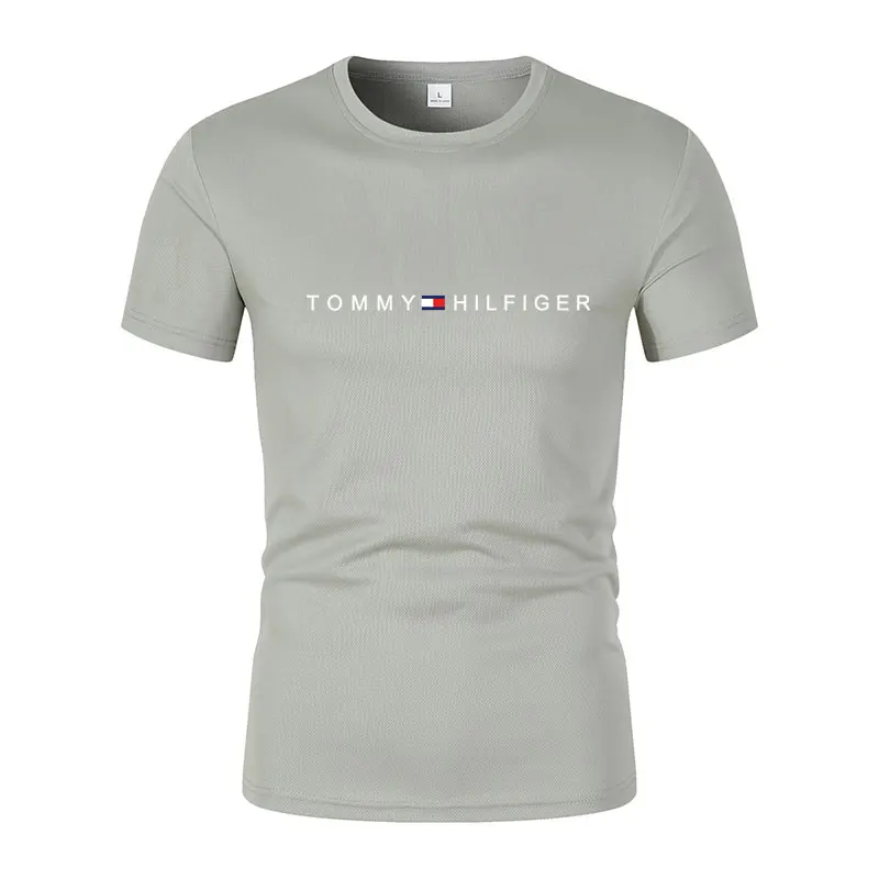 2024 Hot Sale 100% Cotton Men T-shirt O-neck Fashion Design Slim Fit T-shirts Male Tops Tees Short Sleeve T Shirt For Men