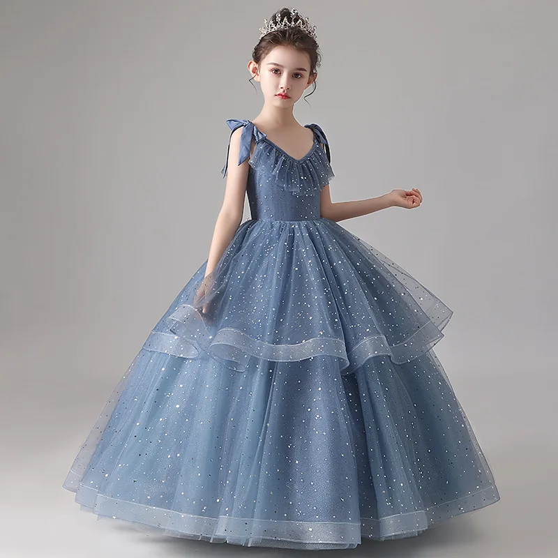 
OEM children party wear kids dress clothing girls wedding ball gowns designs dress baby girl kids gown 