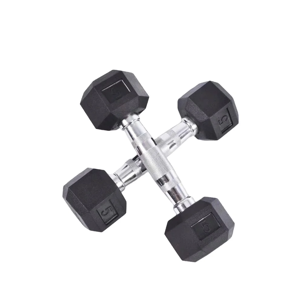 Aonfit Gym Used Factory Supplied Cheap Hex Rubber Dumbbell