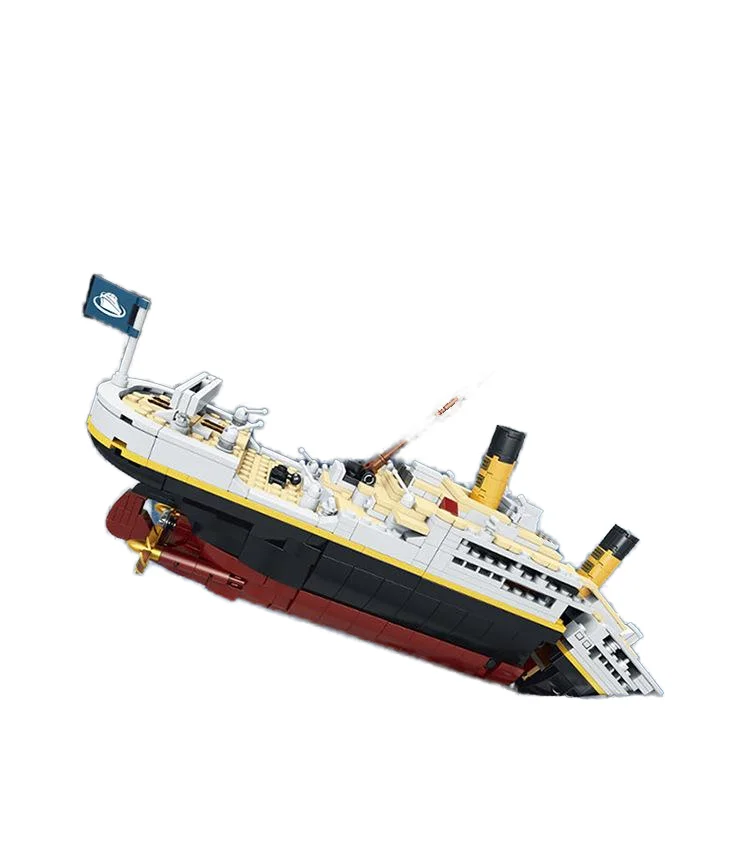 New Products 2 In 1 Mini Box Packed ABS Bricks Titanic Ship Building Block Sets For Adult Sets Toys Kids 6+ Years