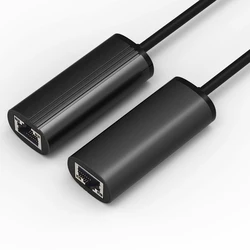 Black Aluminum Alloy Mini USB A USB C to RJ45 Ethernet Adapter USB 3.0 Hub