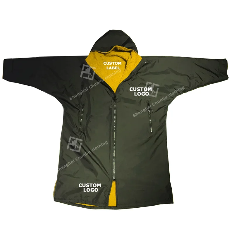 
Professional manufacturer winter microfiber cashmere changing waterproof poncho Winter dry robe 