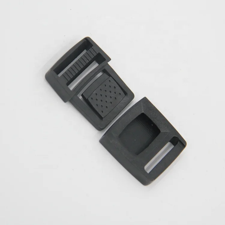 Black center plastic quick release clips buckle for bag