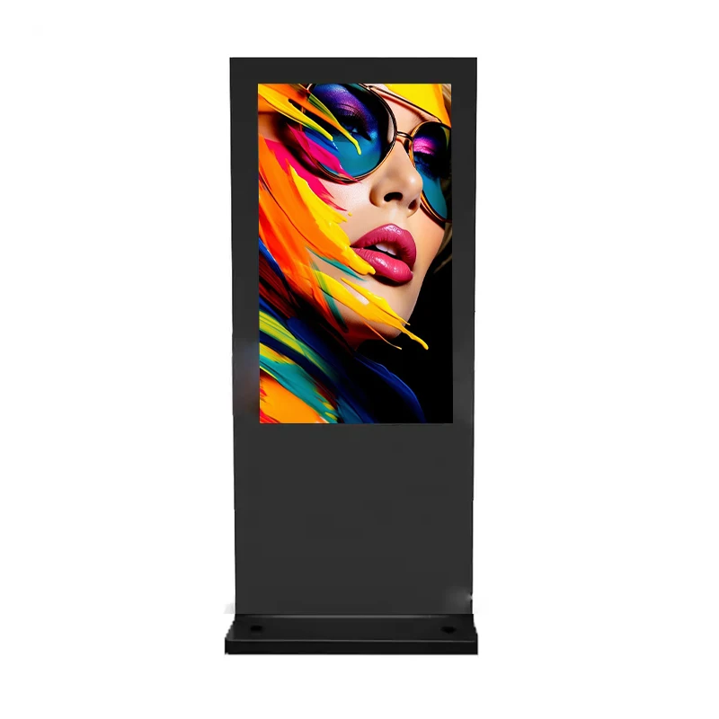 Hot selling 55inch high brightness 3500nits IP65 waterproof outdoor LCD  adverting display totem kiosK digital signage