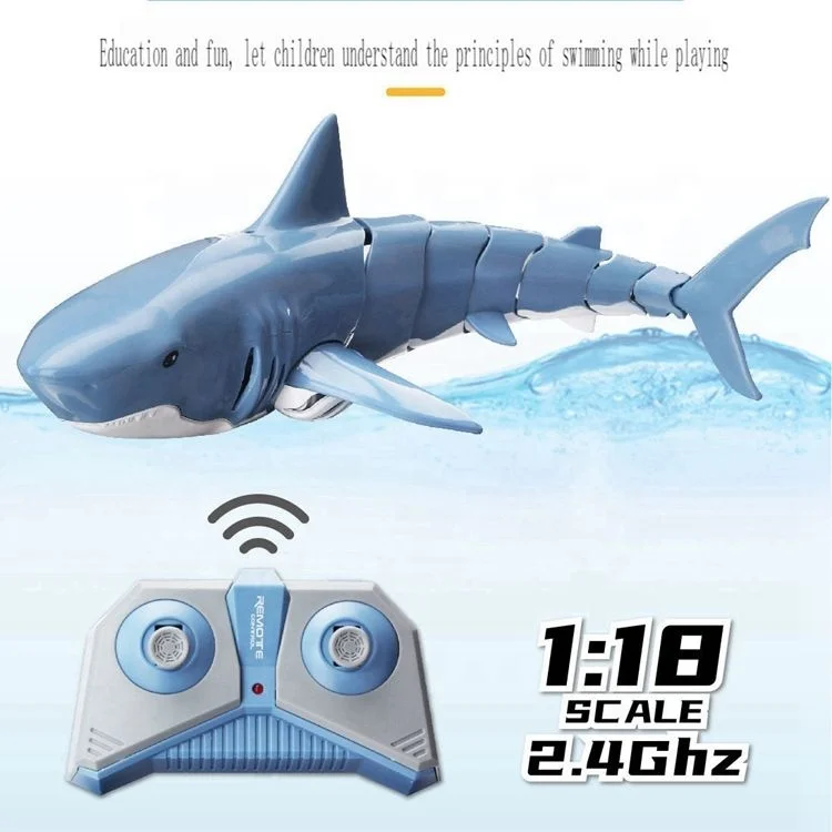 Wholesale High Quality Electronic Swimming Water Spray Simulation Shark Model Remote Control Shark Diving Toys