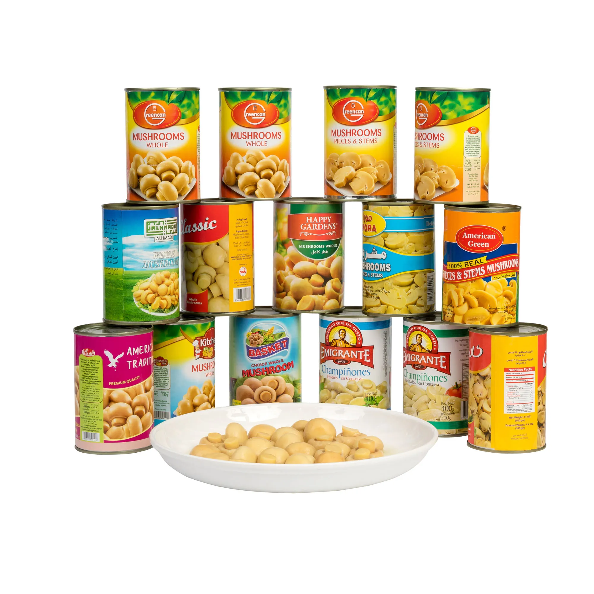 Распродажа, Лидер продаж, быстрая доставка, свежие консервированные грибы, полный консервированный гриб, банка с жестяной коробкой