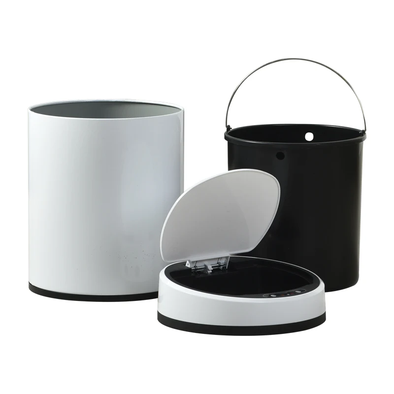 12L Household Kitchen Auto Sensor Trash Can ,Smart Automatic Garbage Bin  ,ABS Plastic Home Eco-Friendly Waste Bin with USB