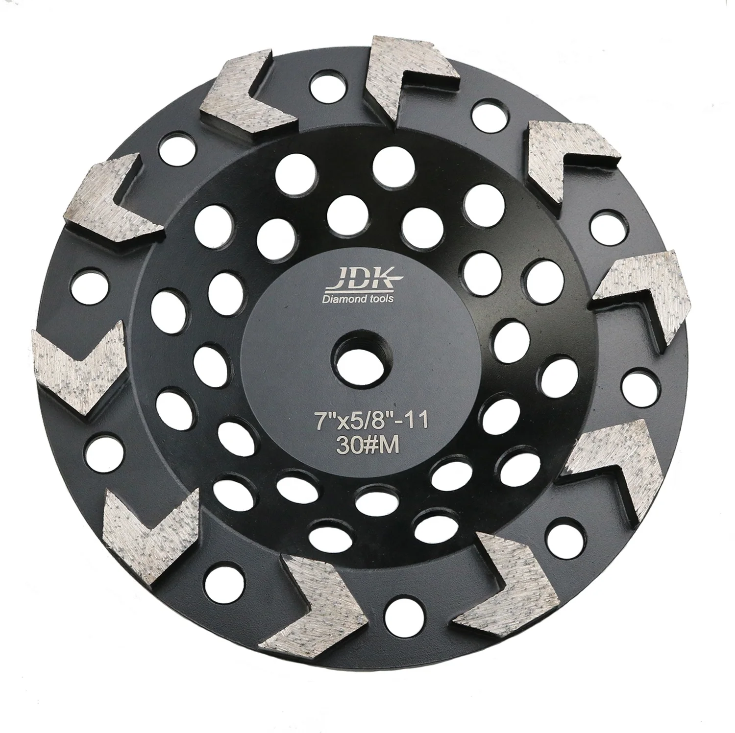 7 Inch Diamond Arrow Grinding Wheel for Concrete Grinding and Paint,Epoxy, Mastic,Glue and Coating Removal