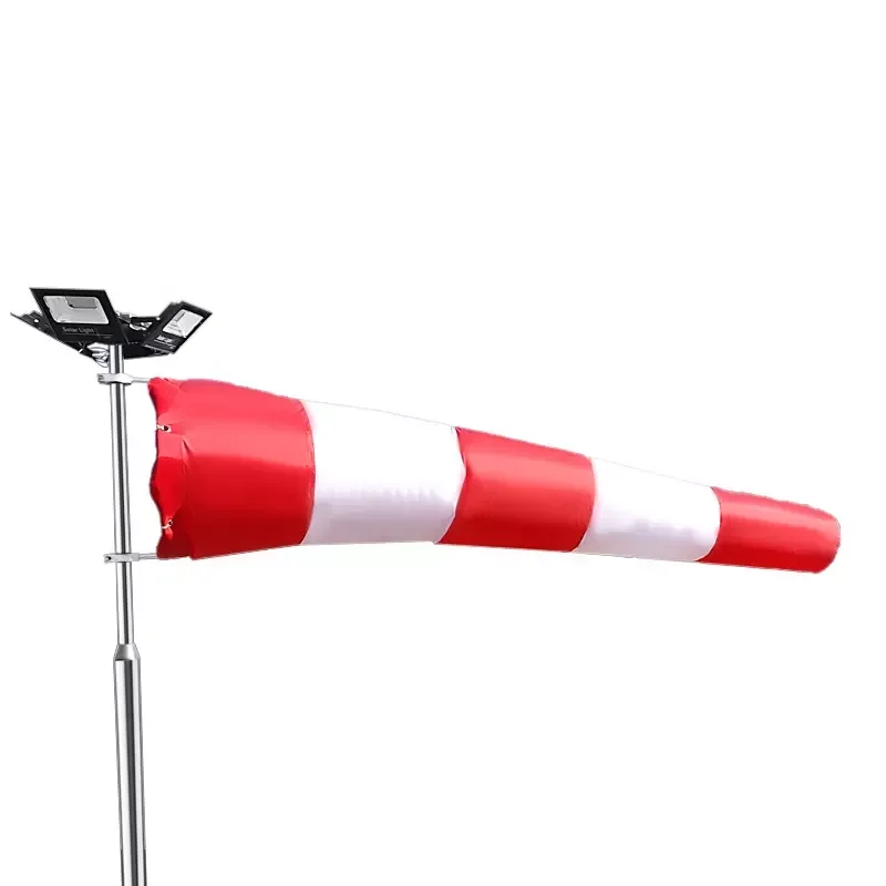 Safety Flag Wind Sock  Polyester /Vinyl  Red/Orange Windsocks