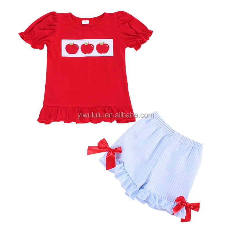 short sleeve blue seesucker peter pan collar teen girls back to school dress